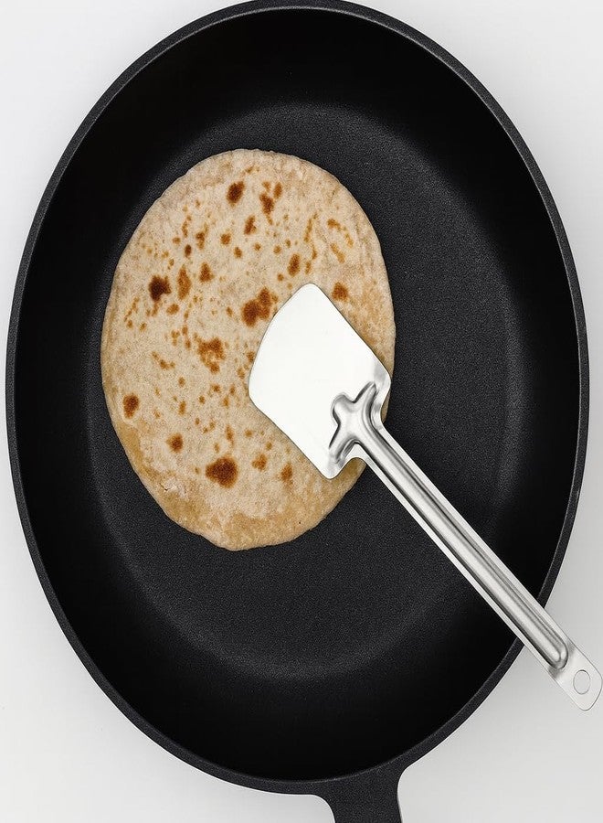 GS KITCHENWARE GS Stainless Steel Palta Dosa Palta, Roti Palta, Turners for Dosa/Rice Stainless Steel Long Handle, Length-21.3 cm. - Image 5